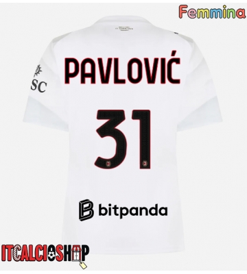 AC Milan Strahinja Pavlovic #31 Seconda Maglia Femmina 2026-27 Manica Corta